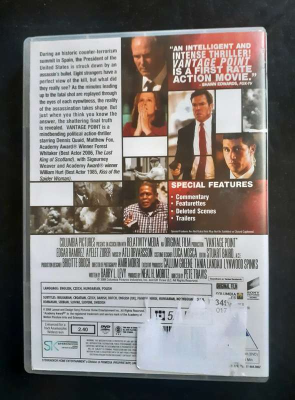Vantage Point - Dennis Quaid & Matthew Fox (DVD)