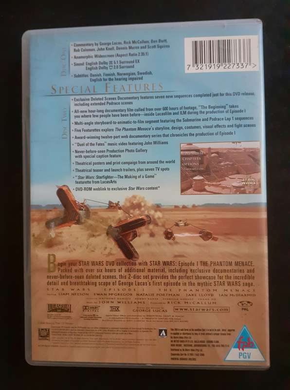 Star Wars 1 - The Phantom Menace (2 DVD Set)