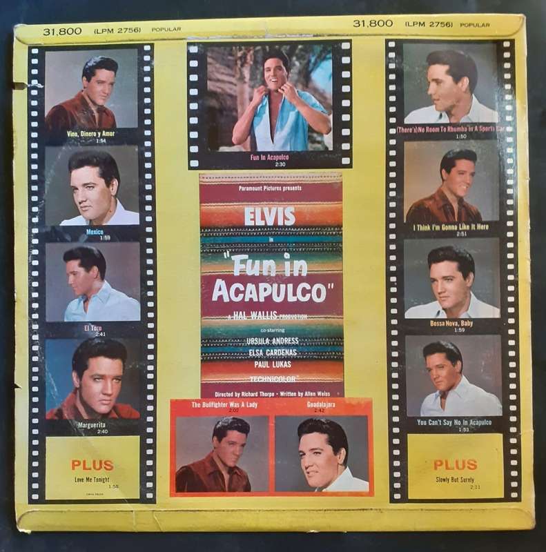 Elvis Presley - Fun In Acapulco LP Vinyl Record