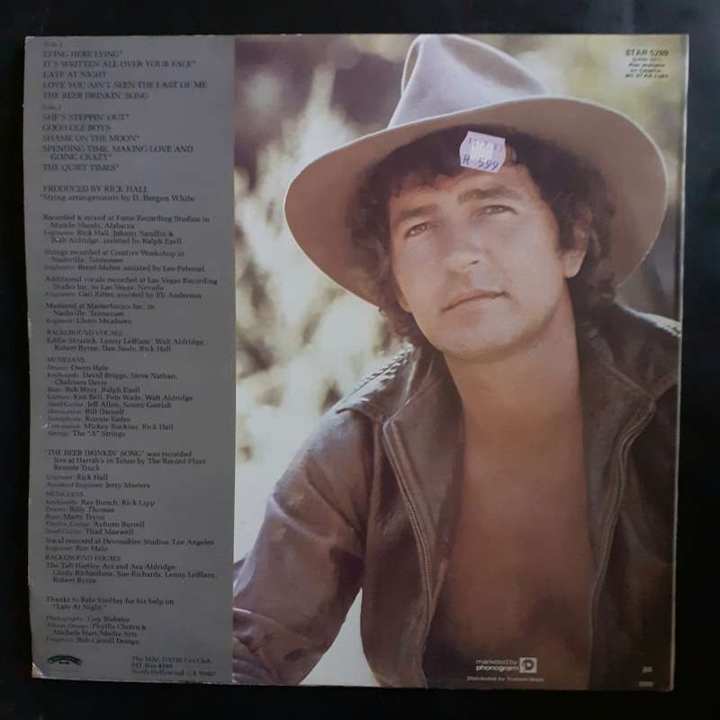 Mac Davis - Forty 82 LP Vinyl Record