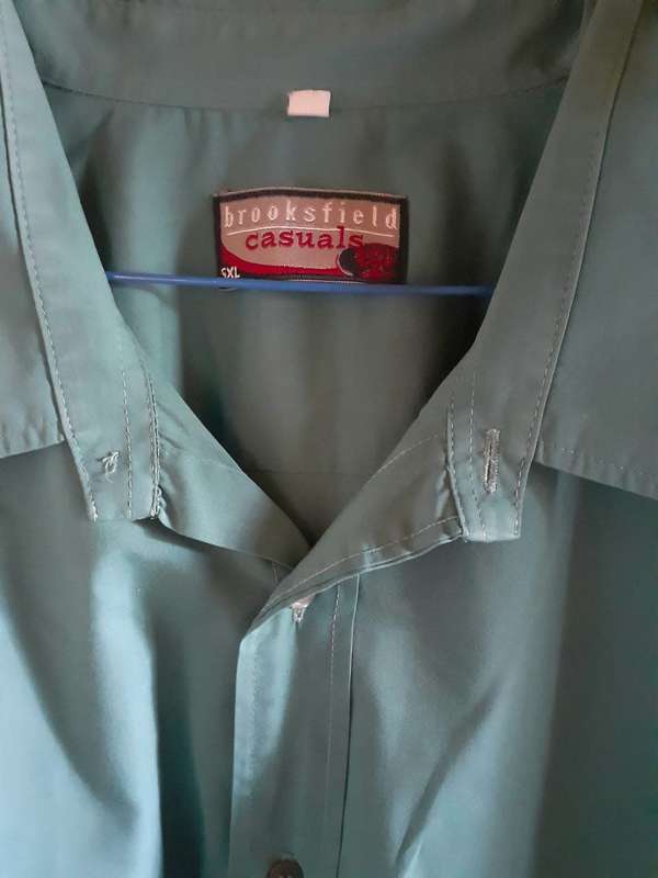 Brooksfield Men Short Sleeve Shirt Size 5XL