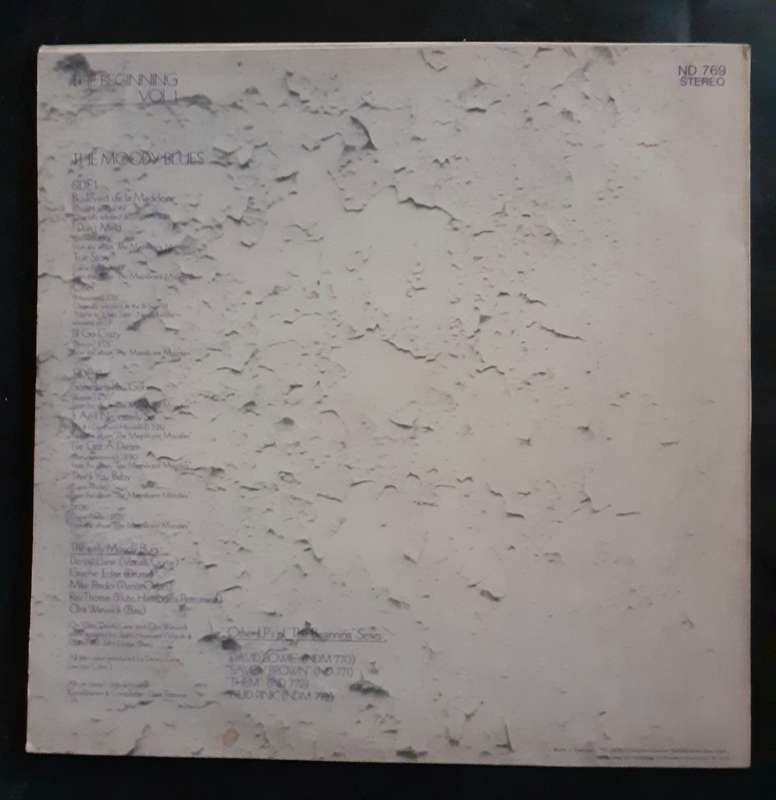 The Moody Blues - The Beginning Vol. 1 LP Vinyl Record - West Germany Pressing