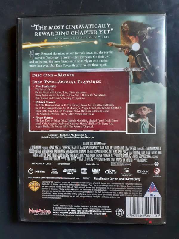 Harry Potter and The Deathly Hallows Part 1 - Special Edition (2 DVD Set)