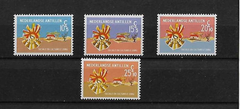 Netherland Antilles - 1967 Social Culture Full Set of 4 Stamps MH