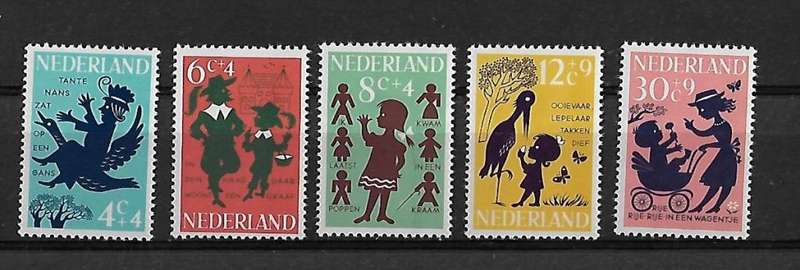 Netherland - 1963 Childcare Full Set of 5 Stamps MH