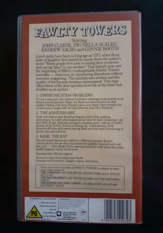 Fawlty Towers : Basil The Rat VHS Tape