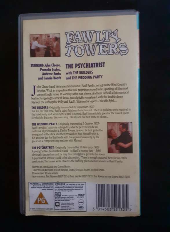 Fawlty Towers : The Psychiatrist VHS Tape