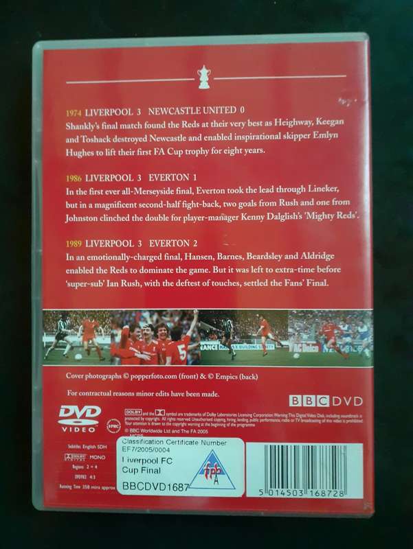 Liverpool FC: FA Cup Final Classics - 1974, 1986 & 1989 Finals (2 DVD Set)
