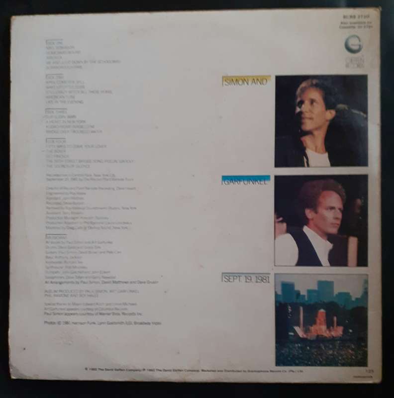 Simon and Garfunkel - The Concert in Central Park Double LP Vinyl Record Set
