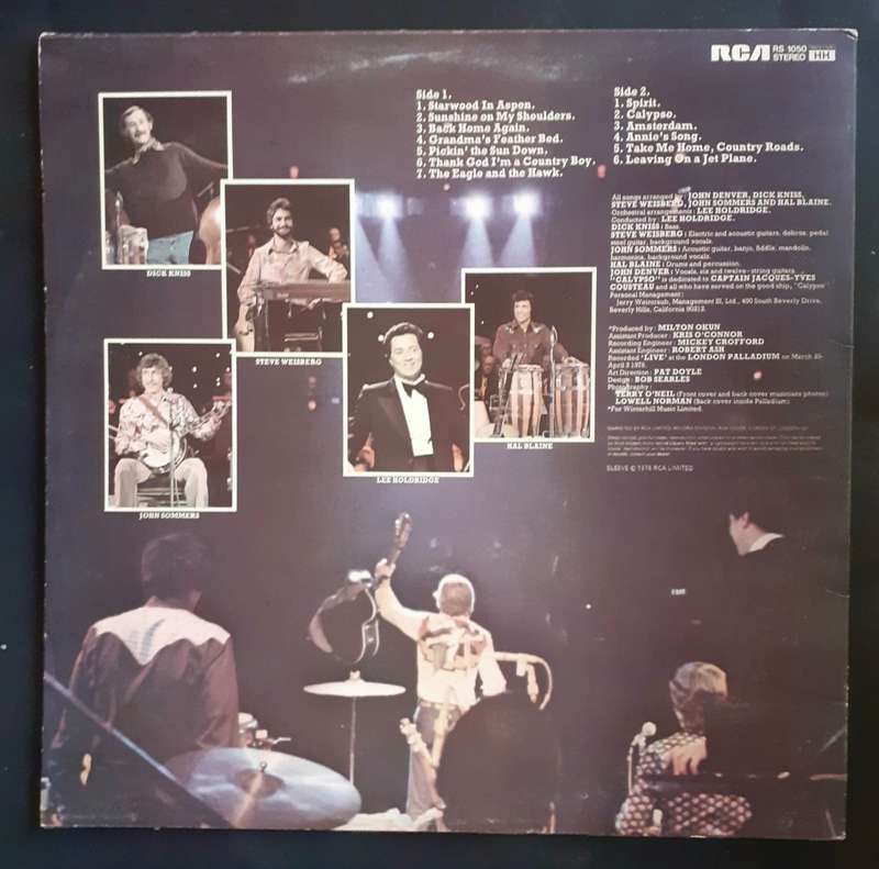 John Denver Live in London LP Vinyl Record
