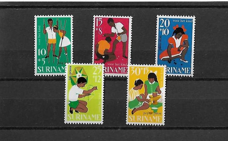 Suriname - 1963 Child Care Full Set of 5 Stamp MH