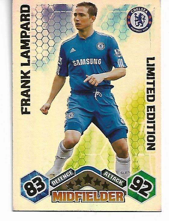 Frank Lambard - Chelsea 2009/10 MATCH ATTAX Limited Edition Trading Card