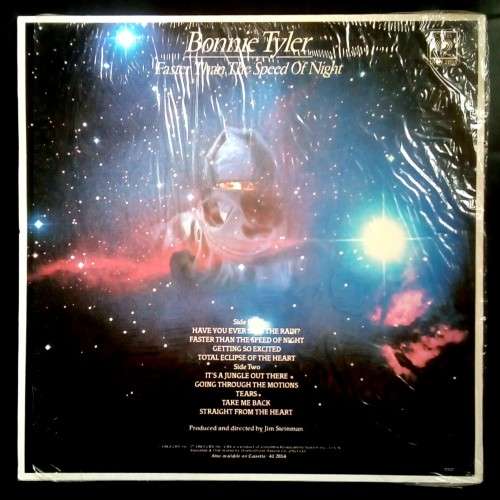 Bonnie Tyler - Faster Than The Speed of Night LP Vinyl Record
