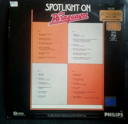 Spotlight On The Paraguayos Double LP Vinyl Record Set