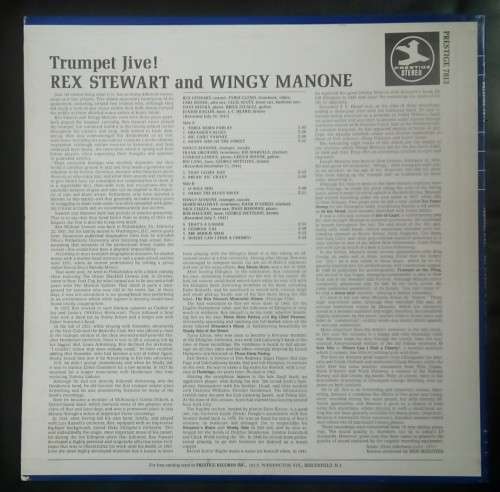 Rex Stewart and Wingy Manone - Trumpet Jive! LP Vinyl Record - USA Pressing