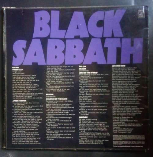 Black Sabbath - Master of Reality LP Vinyl Record