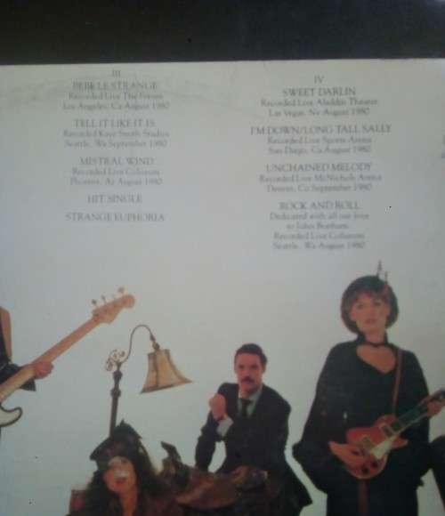 Heart - Greatest Hits / Live LP Vinyl Record - Record Number 2 Only