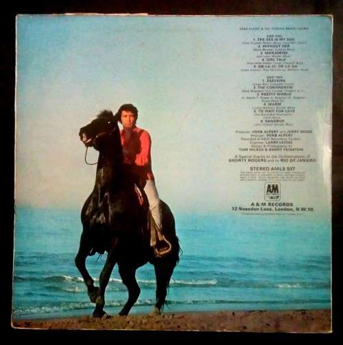 Herb Alpert and The Tijuana Brass - Warm LP Vinyl Record - UK Pressing