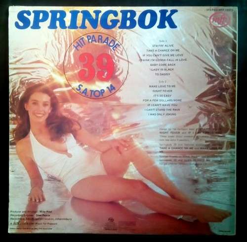 Springbok Hit Parade Vol.39 LP Vinyl Record