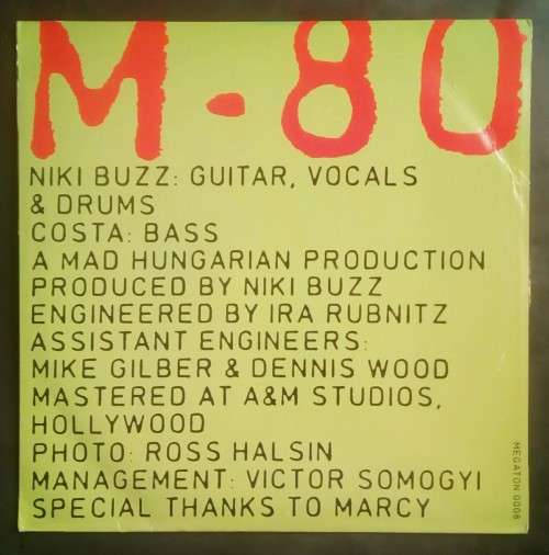 M-80 - M-80 LP Vinyl Record - Netherlands Pressing