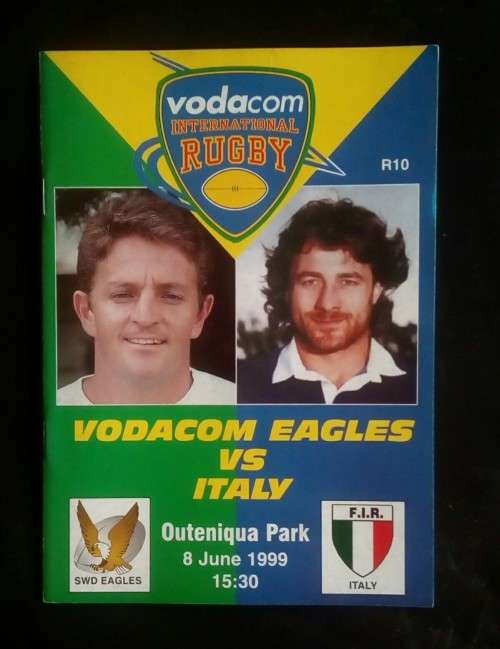 Eagles vs Italy 1999 Tour Match Programme