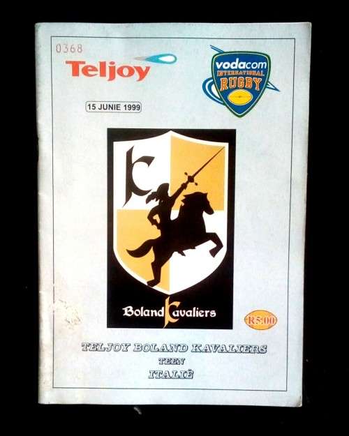 Boland vs Italy 1999 Tour Match Programme