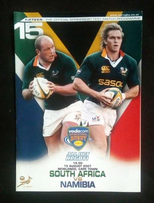 South Africa vs Namibia 2007 Test Match Programme