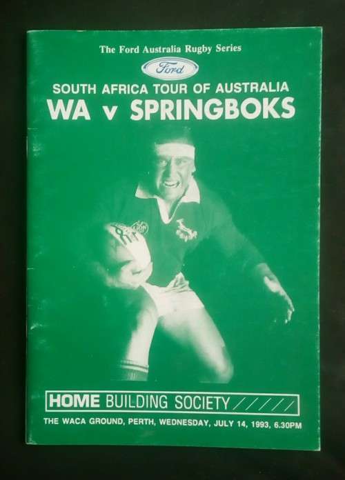 Western Australia vs South Africa 1993 Tour Match Programme