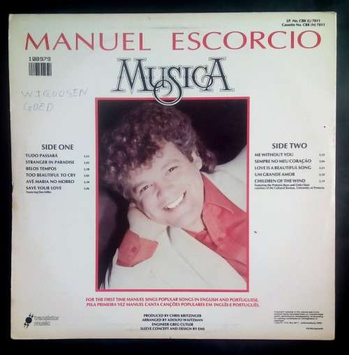 Manuel Escorcio - Musica LP Vinyl Record