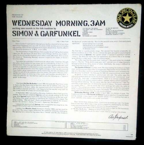 Simon and Garfunkel - Wednesday Morning, 3 A.M. LP Vinyl Record