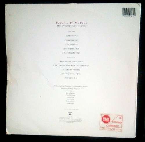 Paul Young - Between Two Fires LP Vinyl Record - USA Pressing