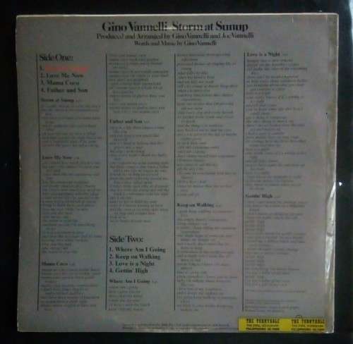 Gino Vannelli - Storm At Sunup LP Vinyl Record