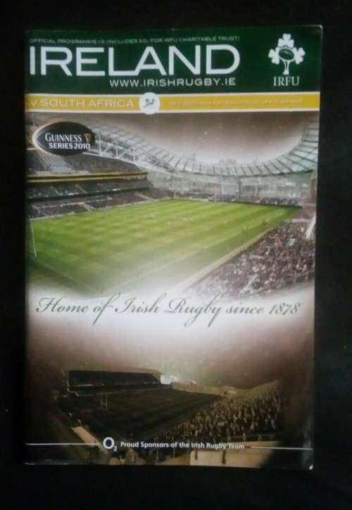 Ireland vs South Africa 2010 Test Match Programme