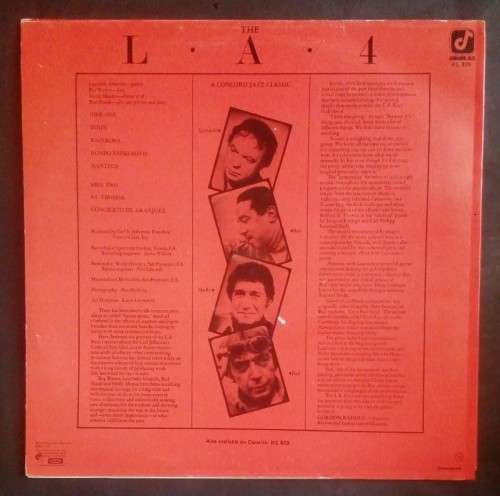 The Concord Jazz Series - The L.A. 4 LP Vinyl Record