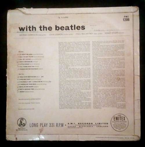 The Beatles - With The Beatles LP Vinyl Record - UK Pressing
