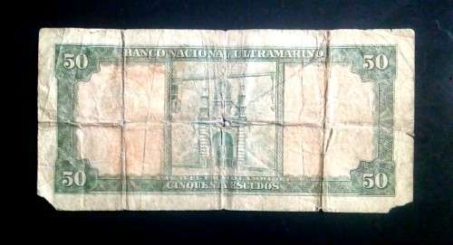 Mozambique - 1958 50 Escudos Bank Note - Poor