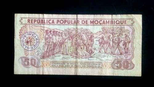 Mozambique - 1980 50 Meticais Bank Note - VG