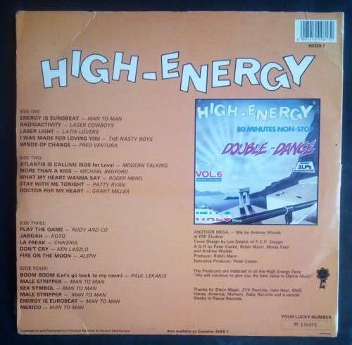 High-Energy Double-Dance Vol.7 Double LP Vinyl Record Set