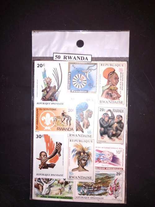 Rwanda - Collection of 50 Stamps - Fine Used
