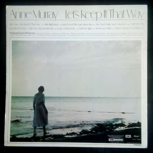 Anne Murray - Let`s Keep It That Way LP Vinyl Record