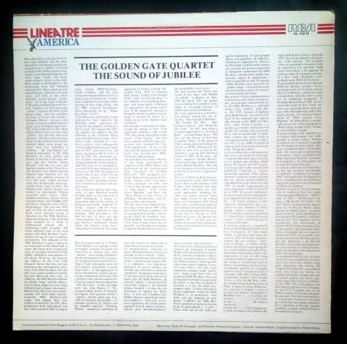 The Golden Gate Quartet - The Original Golden Gate Quartet LP Vinyl Record - Italy Pressing