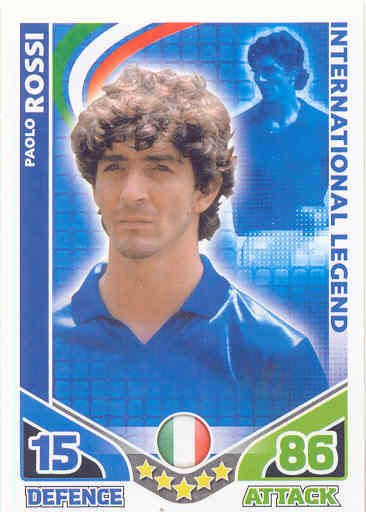 PAOLO ROSSI - MATCH ATTAX WORLD STARS 2010 INTERNATIONAL LEGEND