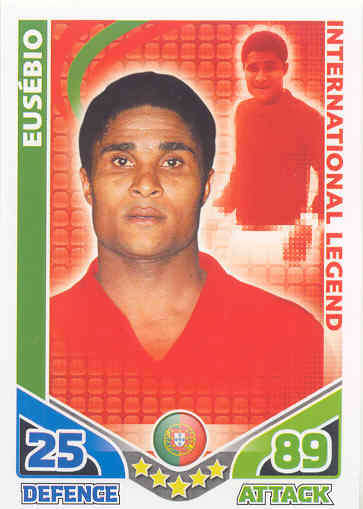 EUSEBIO - MATCH ATTAX WORLD STARS 2010 INTERNATIONAL LEGEND