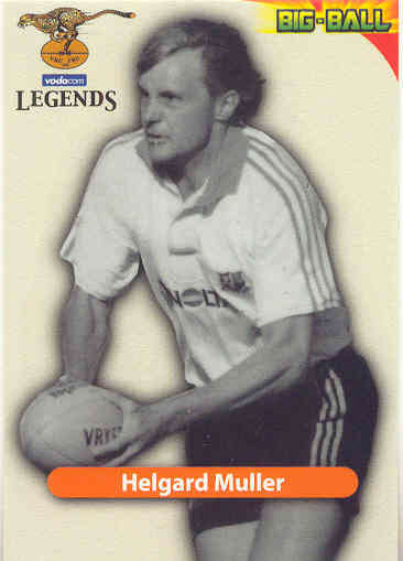HELGARD MULLER - 2010 BIG BALL RUGBY LEGENDS CARD