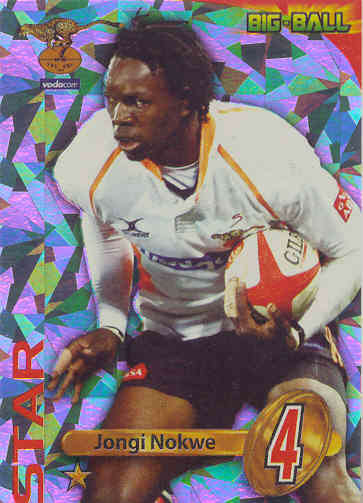JONGI NOKWE - 2010 BIG BALL RUGBY STAR CARD
