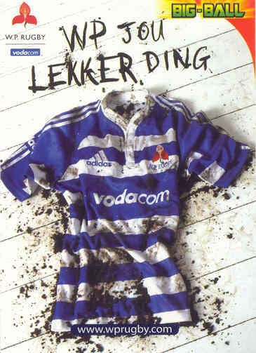 WP JOU LEKKER DING - 2010 BIG BALL RUGBY CARD