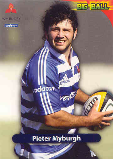 PIETER MYBURGH - 2010 BIG BALL RUGBY BASE CARD