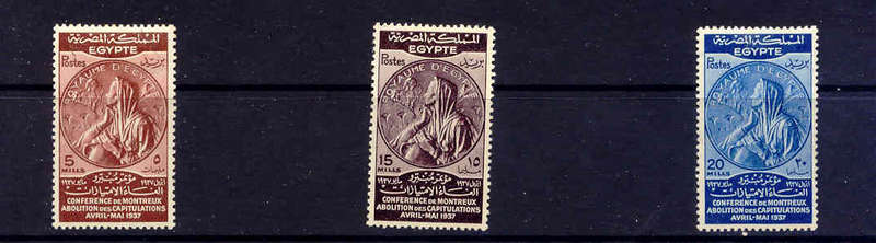 Egypt 1937 Montreux Conference set Mint
