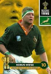 KOBUS WIESE - 2011 RUGBY WORLD CUP COLLECTION BASE CARD 196