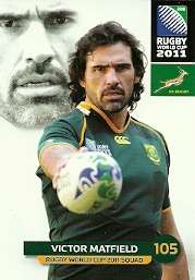 VICTOR MATFIELD - 2011 RUGBY WORLD CUP COLLECTION BASE CARD 099